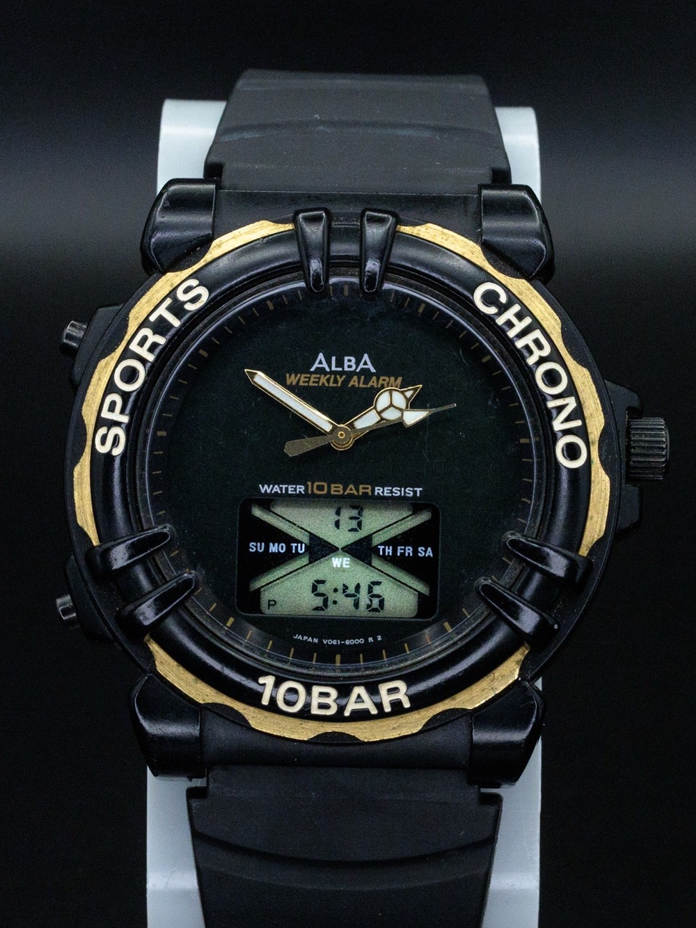 Seiko Alba Rare V061-6000 Vintage 38mm Analog Digital JDM Import Watch